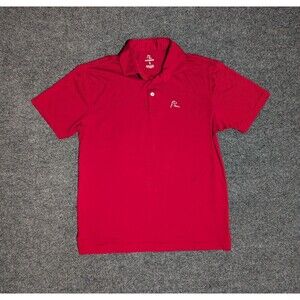 Rhoback Polo Mens Size Small Performance Golf Red